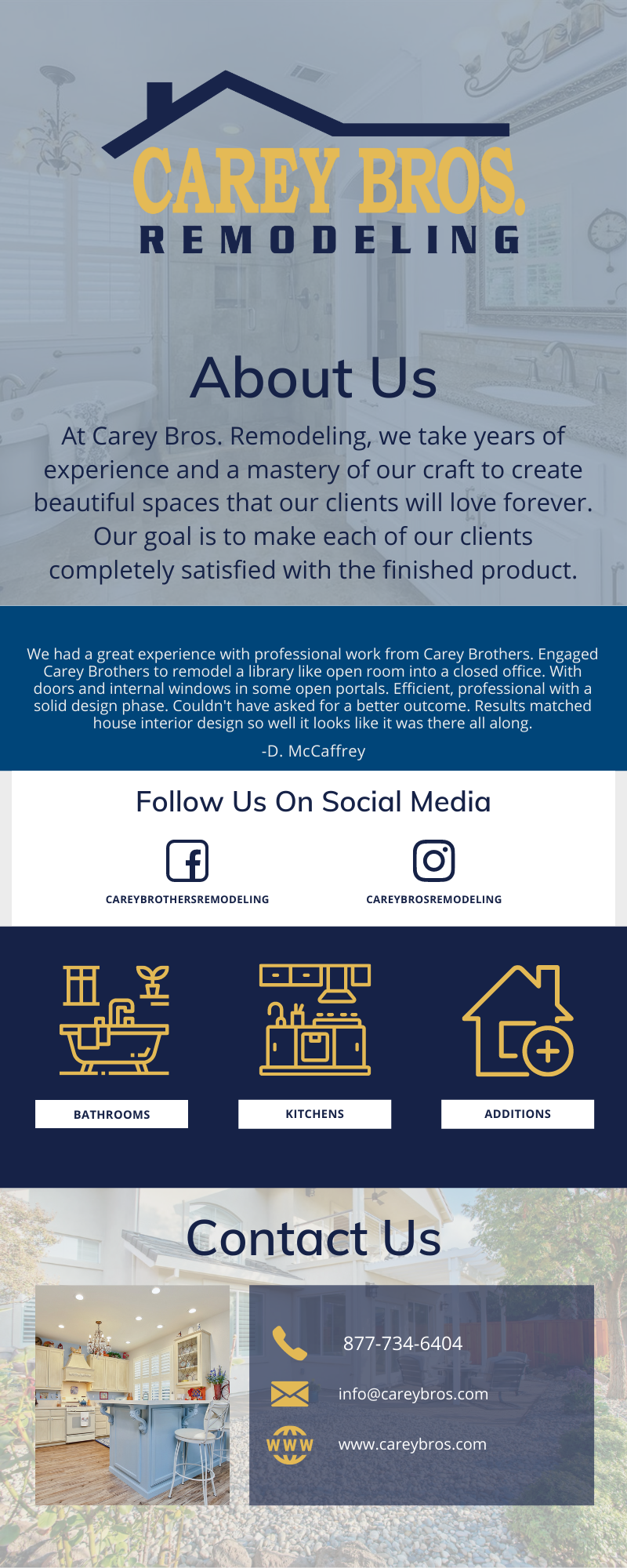 Carey Bros. Remodeling Infographic