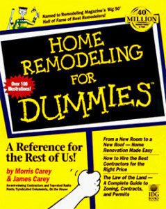 home remodeling for dummies book cover and link to buy on amazon